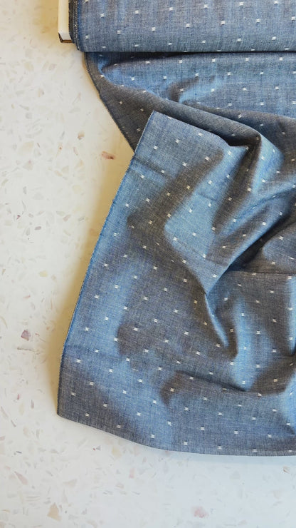 Summer Solstice Lightweight Cotton in Indigo Chambray