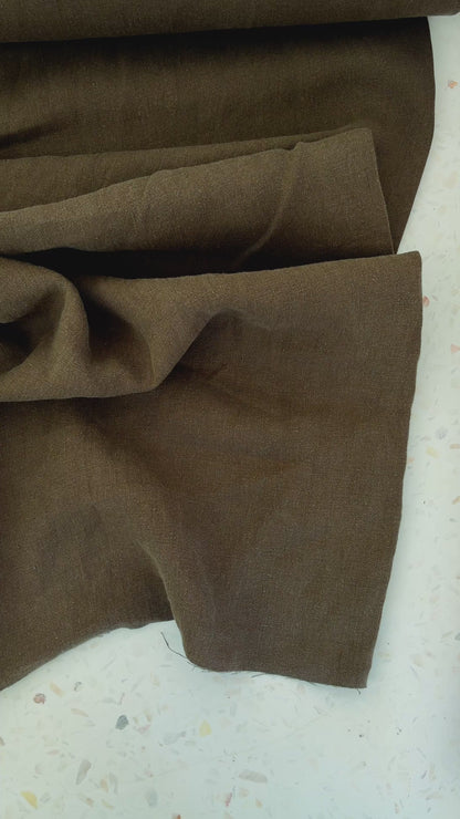 Nomad Heavy Linen Twill in Bark