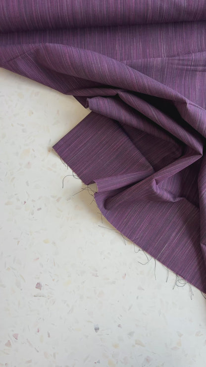 Space Dye Woven Cotton | Eggplant