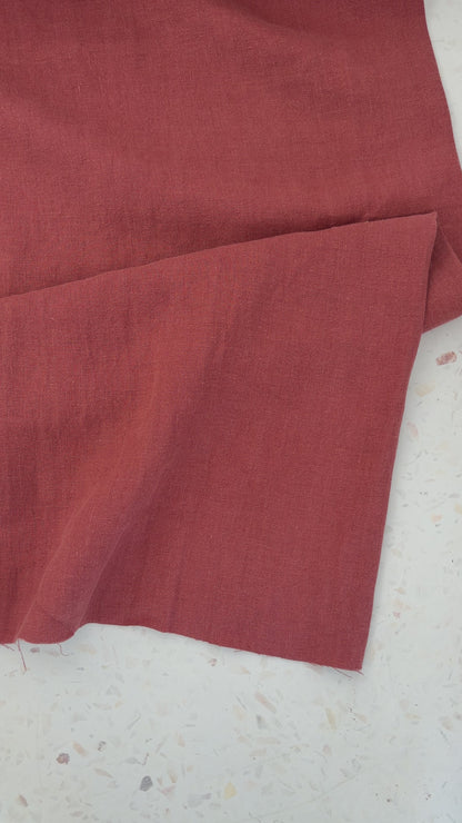 Nomad Heavy Linen Twill in Marsala