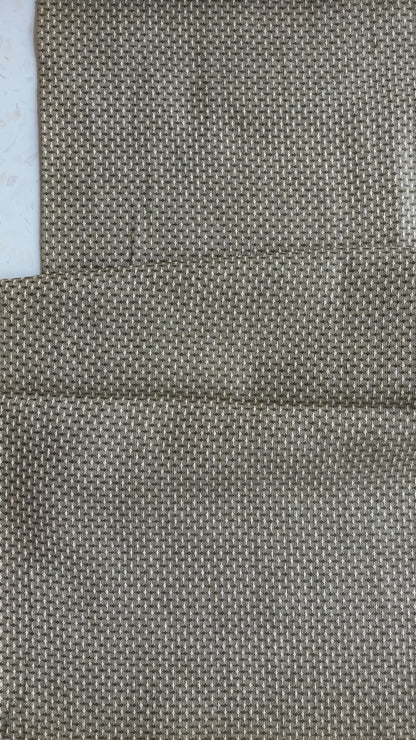 Gathering Cloth Basket Weave Cotton in Lichen