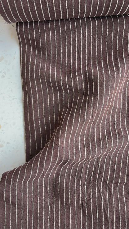 Harbor Stripe Linen/Rayon Blend in Pier