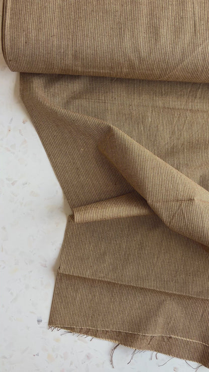 Gathering Cloth Merchant Stripe in Leather