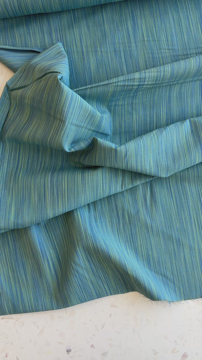 Space Dye Woven Cotton | Teal