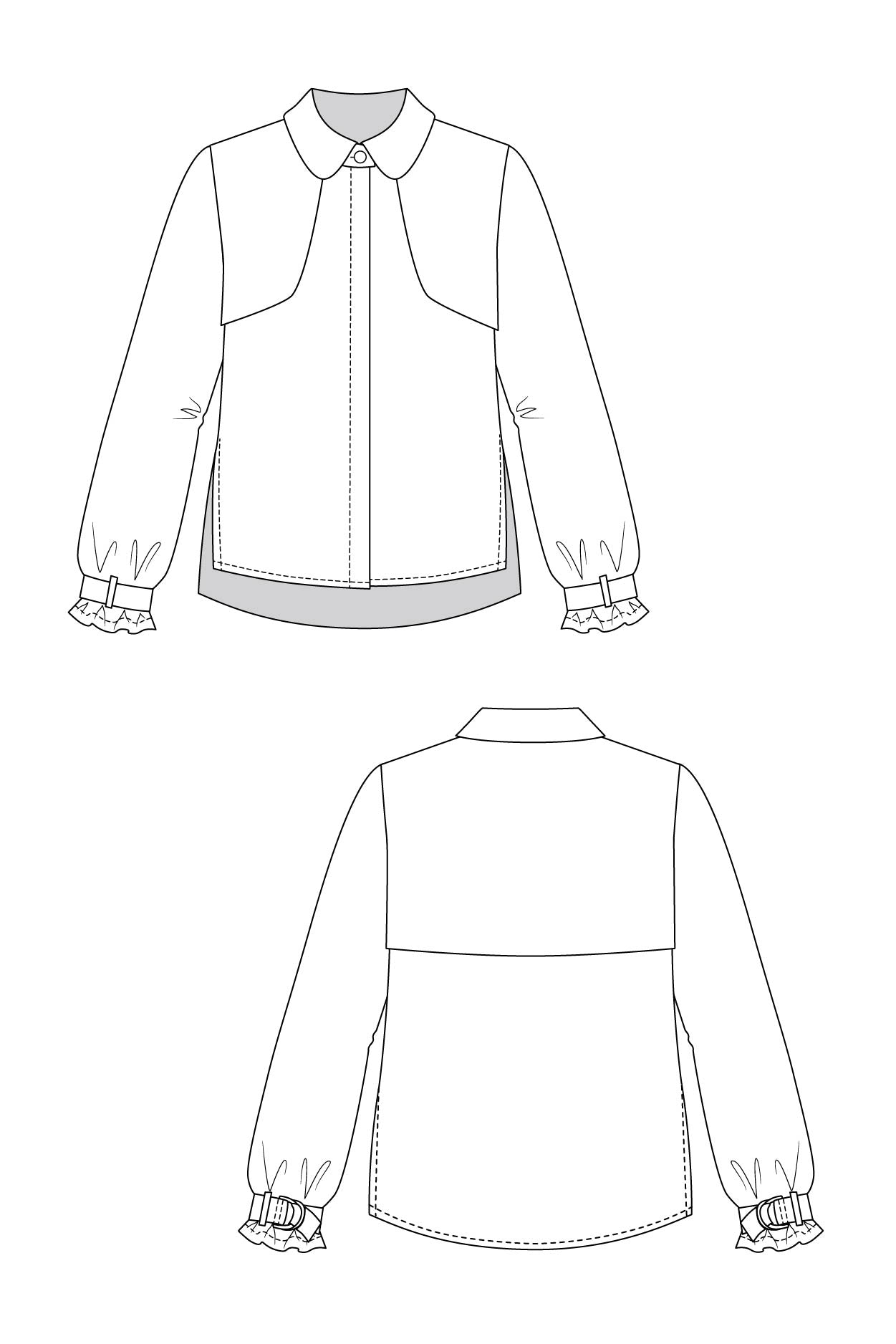 HELMI trench blouse & tunic dress