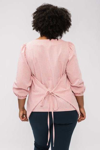 Wrap blouse sewing pattern