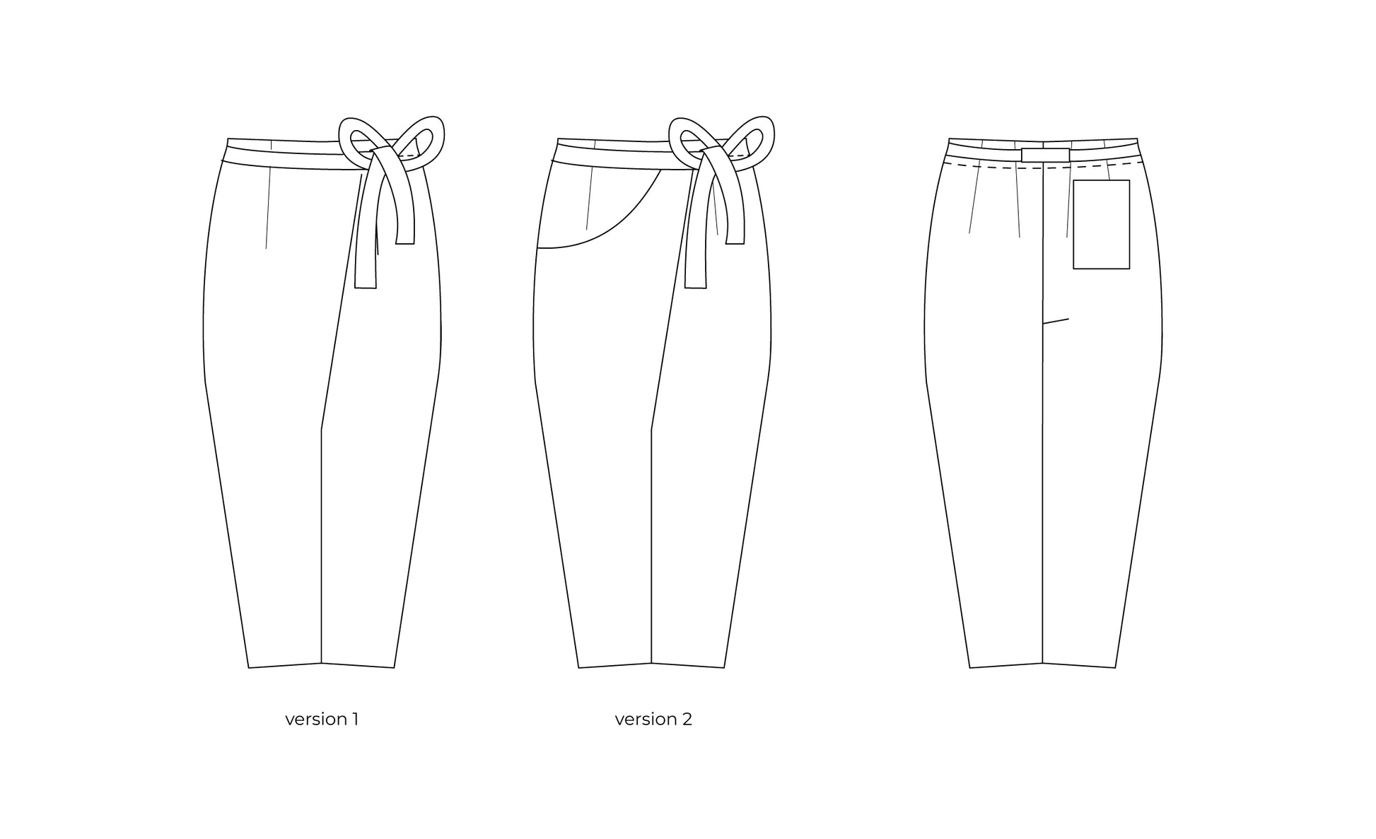 Pantalon portefeuille fuselé Papao