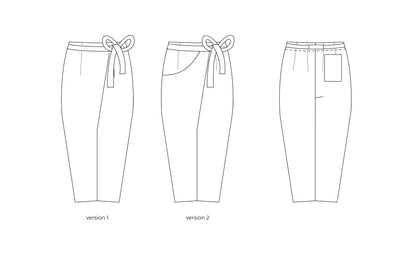 Pantalon portefeuille fuselé Papao