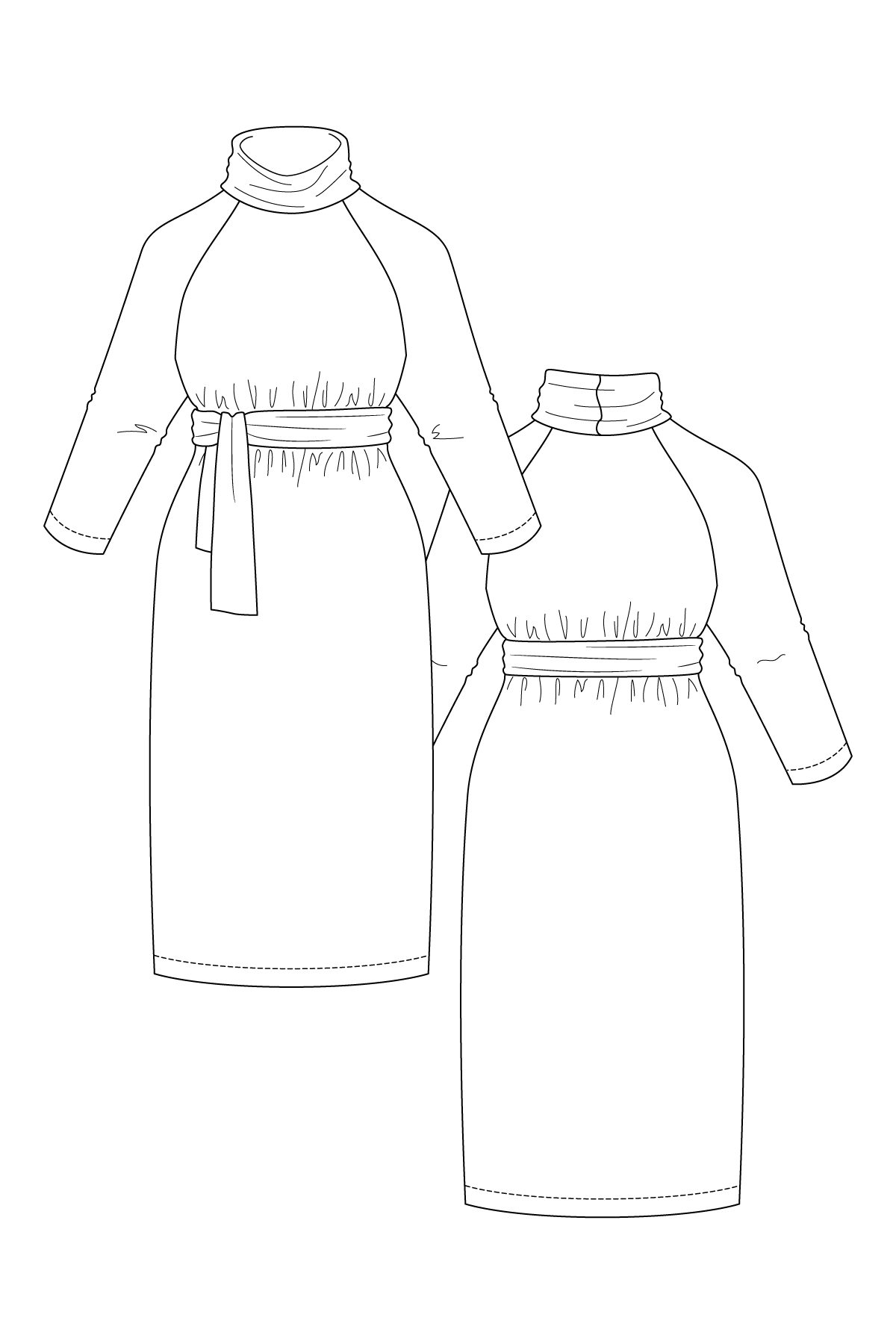 SALLA sweater dress